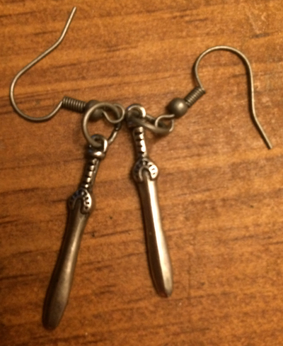 Wonder Woman Sword Earrings