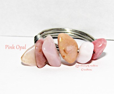 Pink Opal Chip Ring