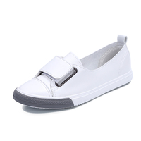 Summer Shallow Canvas Shoes Female 2017 Korean Version Of the New One Pedal Magic Paste Small White Shoes Casual Casual Shoes - Thumbnail 4