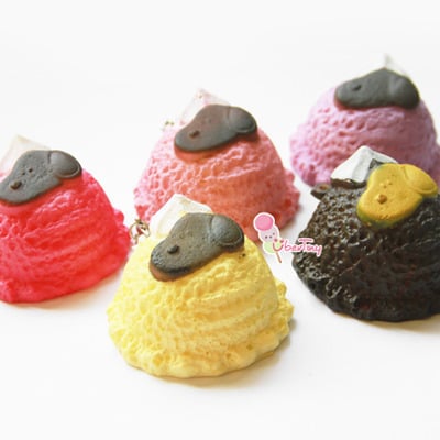 Snoopy icecream scoop squishies