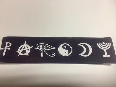 Parody (Coexist) Bumper Sticker