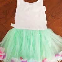 Dresses - Tutu Dress with Flowers - Thumbnail 1