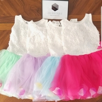 Dresses - Tutu Dress with Flowers - Thumbnail 2