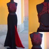 prom dresses long,Ivory A-line Scoop Floor-length Chiffon Evening Dress Prom Dresses 10027 - Thumbnail 2