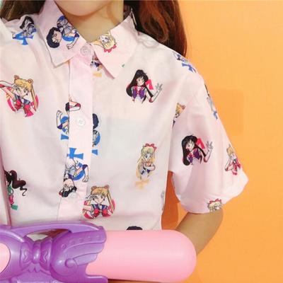 Sailor moon anime girl blouse