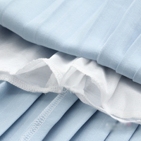 Chiffon pastel pleated short skirt - Thumbnail 3