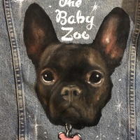 Custom hand painted denim jackets  - Thumbnail 1