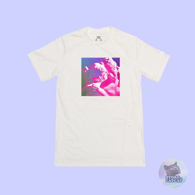Unisex vaporwave pastel sculpture couple t shirt 