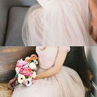 long prom dresses,Ivory A-line off-the-shoulderFloor-length Tulle Evening Dresses Party Dresses SKY545 - Thumbnail 1