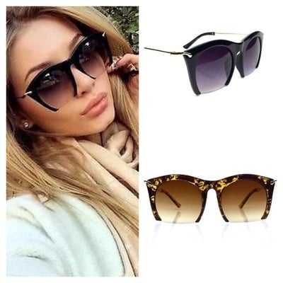 Semi rimless sunglasses-tde