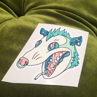 Punk Possum Sticker - Thumbnail 2