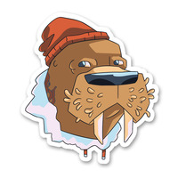 Whatever Walrus Sticker - Thumbnail 1