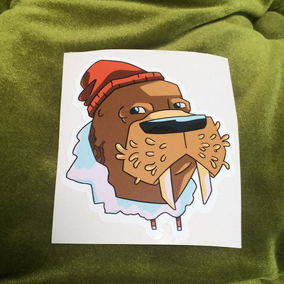 Whatever walrus sticker