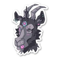 Non-Binary Baphomet Sticker - Thumbnail 1