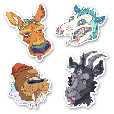 Sticker 4 pack