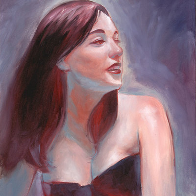 Violet and red - framed