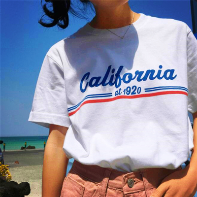 California tee in white / black - Thumbnail 5
