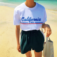 California Tee in White / Black - Thumbnail 1