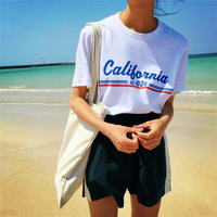 California Tee in White / Black - Thumbnail 2