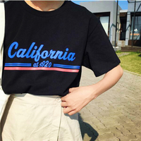 California Tee in White / Black - Thumbnail 3