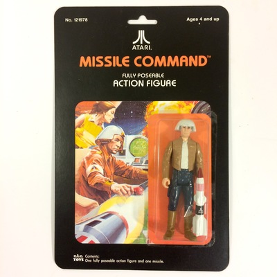 Custom made missile command atari action figure
