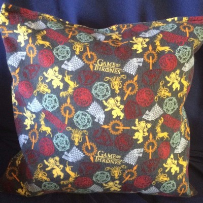 Game of thrones house sigils pillow 12x12