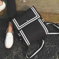 Navy / Black Sailor Canvas Backpack - Thumbnail 1