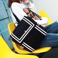 Navy / Black Sailor Canvas Backpack - Thumbnail 4