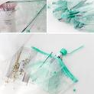 Sweet cherry blossom transparent folding umbrella