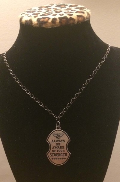 Wonder Woman Strength Pendant Necklace