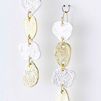 Metal Disk Earrings