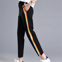 Colorful Rainbow Side Stripe Pants - Thumbnail 1