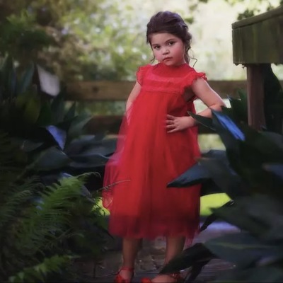 Red madison lace dress