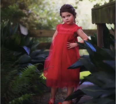 Red Madison Lace Dress