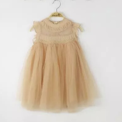 Vintage beige madison lace dress