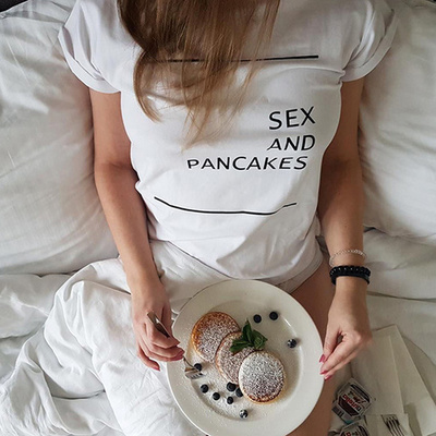 Sex and pancakes tee