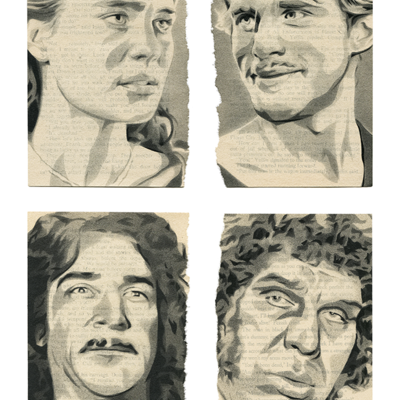 And there they were, four white horses