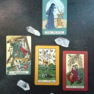 The secret moon - discover your shadow self and the deceptions you hide behind. intuitive psychic tarot oracle card divination reading