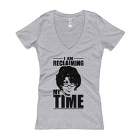 Reclaiming My Time "T" V-neck (Women's) - Thumbnail 2