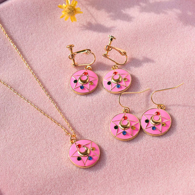 Sailor moon turning earrings/clips/necklaces