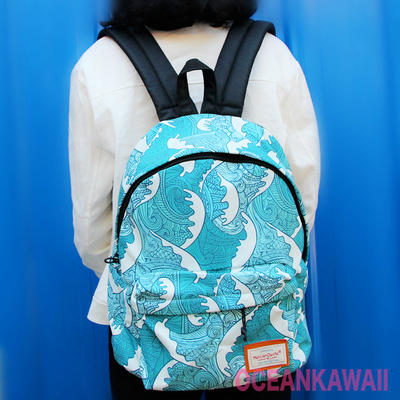 Sea wave backpack - Thumbnail 4