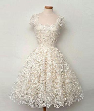 Vintage Lace Homecoming Dresses for Junior 