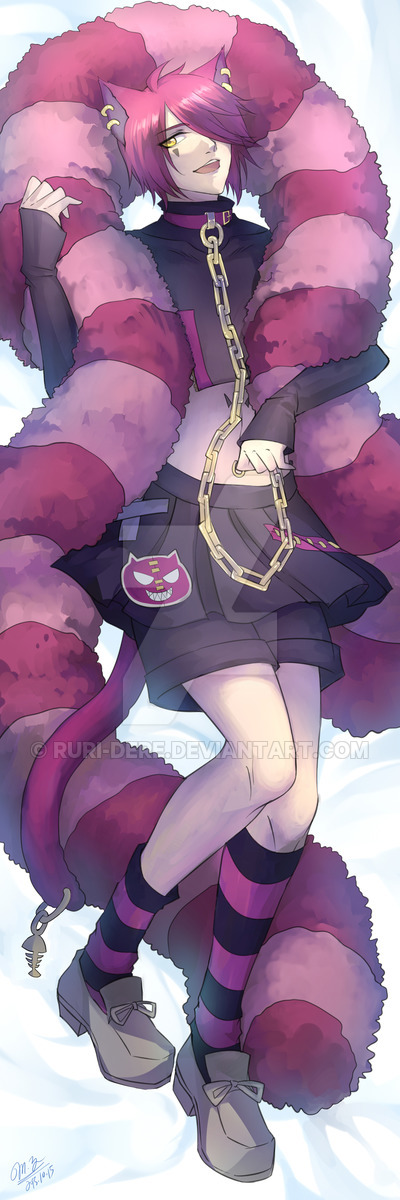 Boris Pillow Dakimakura 150x50cm peach skin sexy bishie custom  Alice in the Country of the Heart