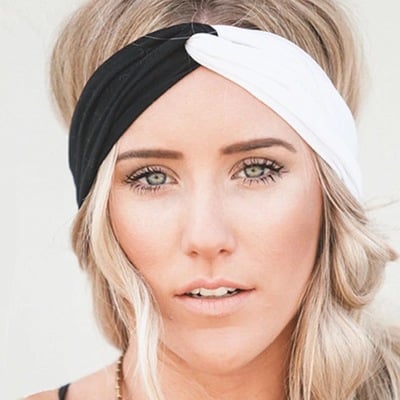 Two-tone twist headband