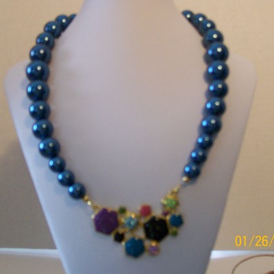 Cobalt blue necklace