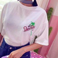 The Beach Boys Coconut Palm Printed T-shirt - Thumbnail 1