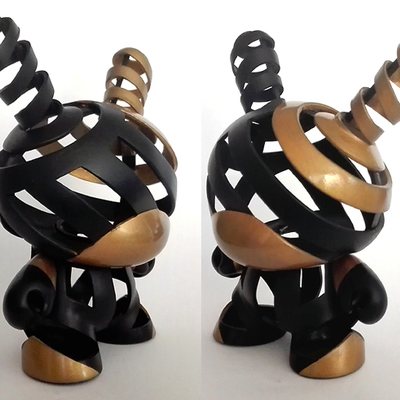 8" t.e.d. dunny black & gold edition