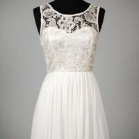 White Short Graduation Dresses, Simple Short Party Dresses, White Prom Dresses 2018 - Thumbnail 1