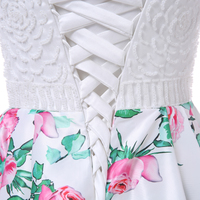  Floral print prom dress,A line prom dress,Sweetheart Prom Dress,Ball Gown Dress - Thumbnail 3