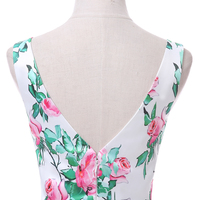 flower printed prom dresses,sexy prom dress,short homecoming dress - Thumbnail 4